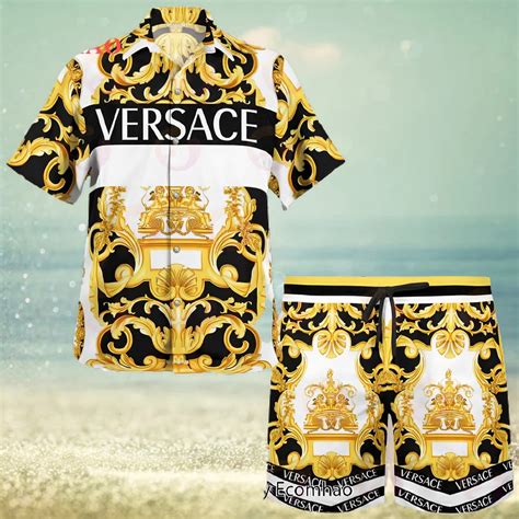 versace hawaiian print|Buy Versace And Gold Hawaiian Shirt With All.